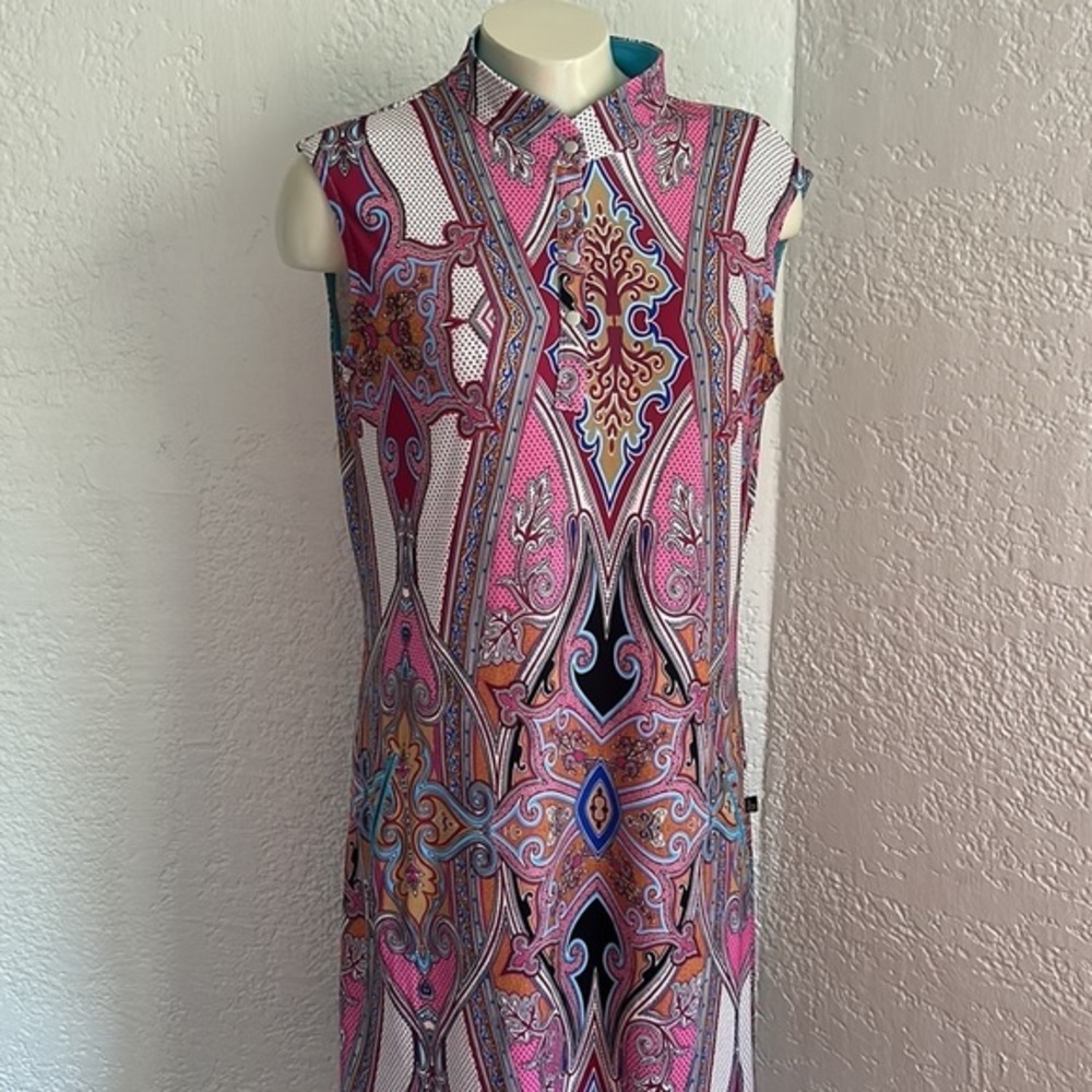 Birdeesport Australia floral / Paisley sheath Dress LARGE - Picture 3 of 16